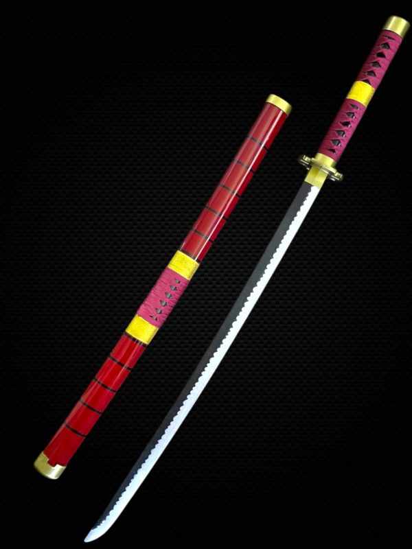 SANDAI KITETSU ZORO WOODEN KATANA (104 CM) - ONE PIECE - Image 2