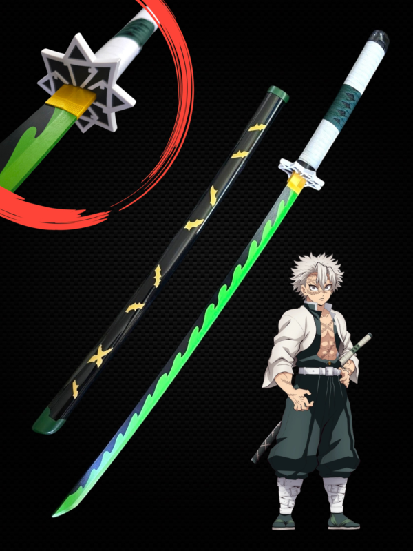 SANEMI SHINAZUGAWA WOODEN KATANA (104 CM) - DEMON SLAYER
