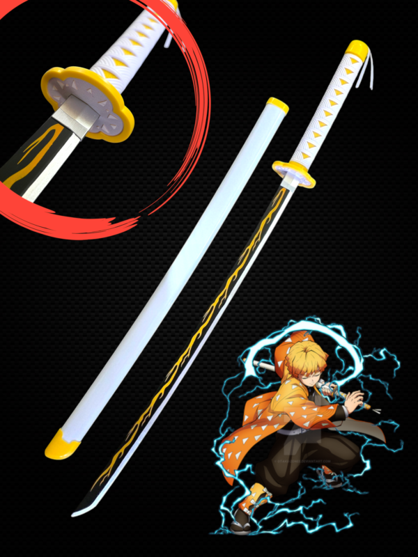ZENITSU WOODEN KATANA (104 CM) - DEMON SLAYER