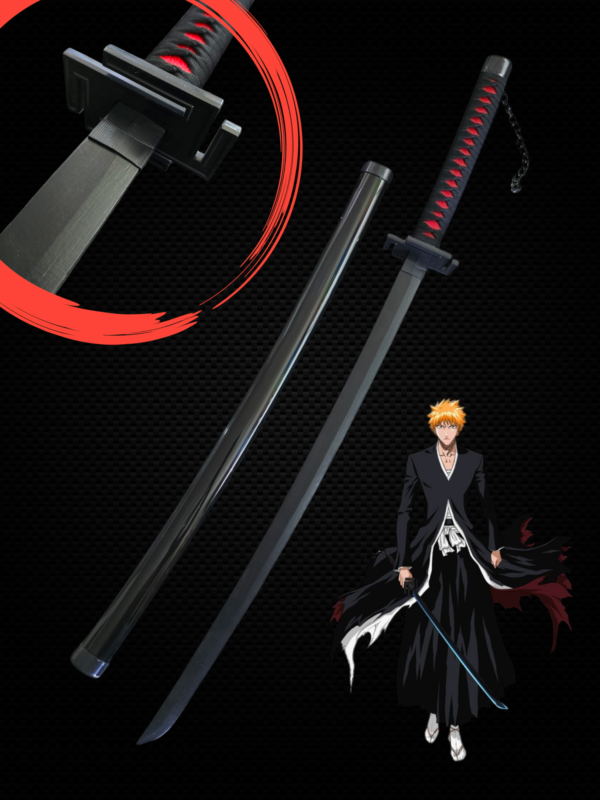 ICHIGO KUROSAKI BANKAI WOODEN KATANA (104 CM) - BLEACH