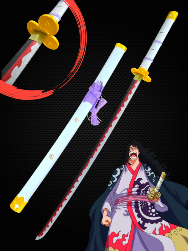 AME no HABAKIRI MOMONOSUKE WOODEN KATANA (104 CM) - ONE PIECE