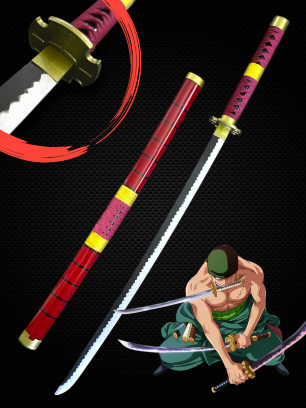 SANDAI KITETSU ZORO WOODEN KATANA (104 CM) - ONE PIECE