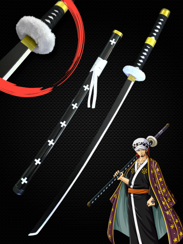 KIKOKU TRAFALGAR LAW WOODEN KATANA (104 CM) - ONE PIECE