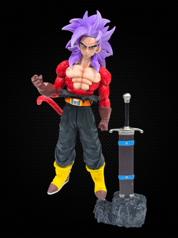SSJ 4 FUTURE TRUNKS WITH 2 SETS OF ARMS AND SWORD (30CM) - DRAGON BALL