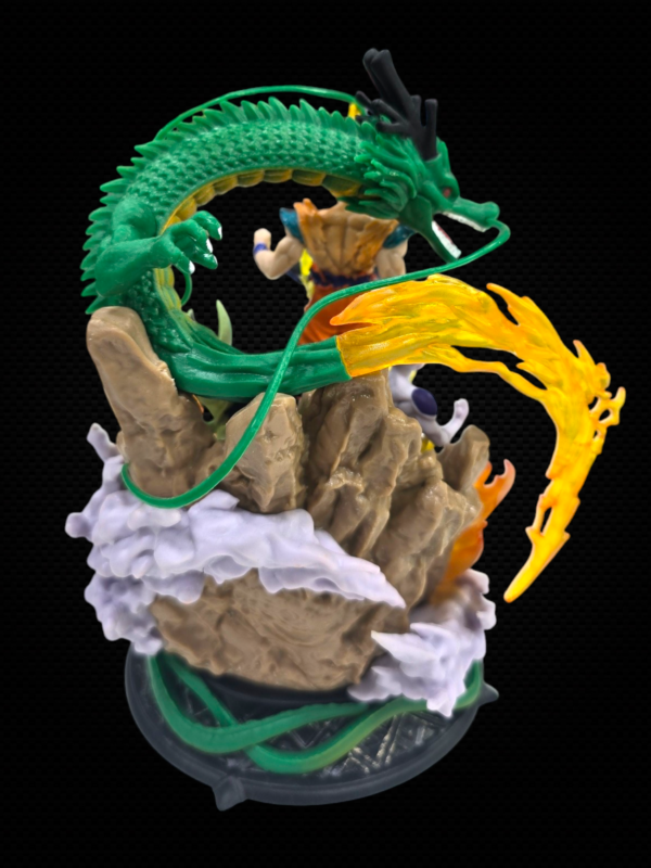GOKU SUPER SAIYAN WITH PERFECT CELL, KID BOO, FREZA & SHINRON ACTION FIGURE (19CM) - DRAGON BALL - Image 8
