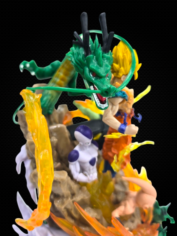 GOKU SUPER SAIYAN WITH PERFECT CELL, KID BOO, FREZA & SHINRON ACTION FIGURE (19CM) - DRAGON BALL - Image 7