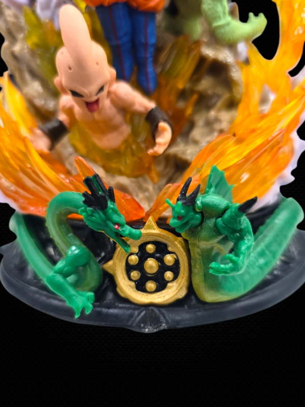 GOKU SUPER SAIYAN WITH PERFECT CELL, KID BOO, FREZA & SHINRON ACTION FIGURE (19CM) - DRAGON BALL - Image 5