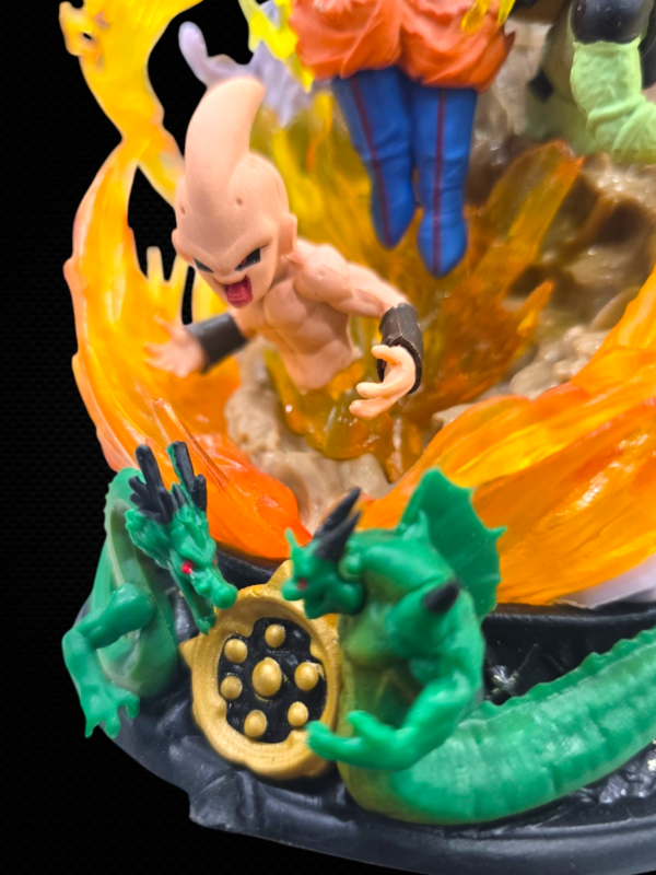 GOKU SUPER SAIYAN WITH PERFECT CELL, KID BOO, FREZA & SHINRON ACTION FIGURE (19CM) - DRAGON BALL - Image 4